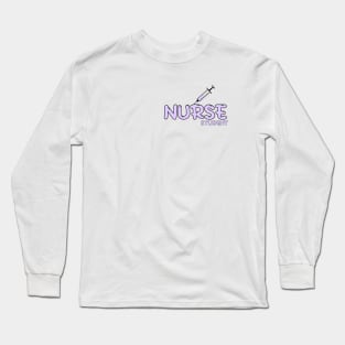 Nurse Student Purple Long Sleeve T-Shirt